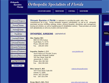Tablet Screenshot of orthopedicspecialistsofflorida.com